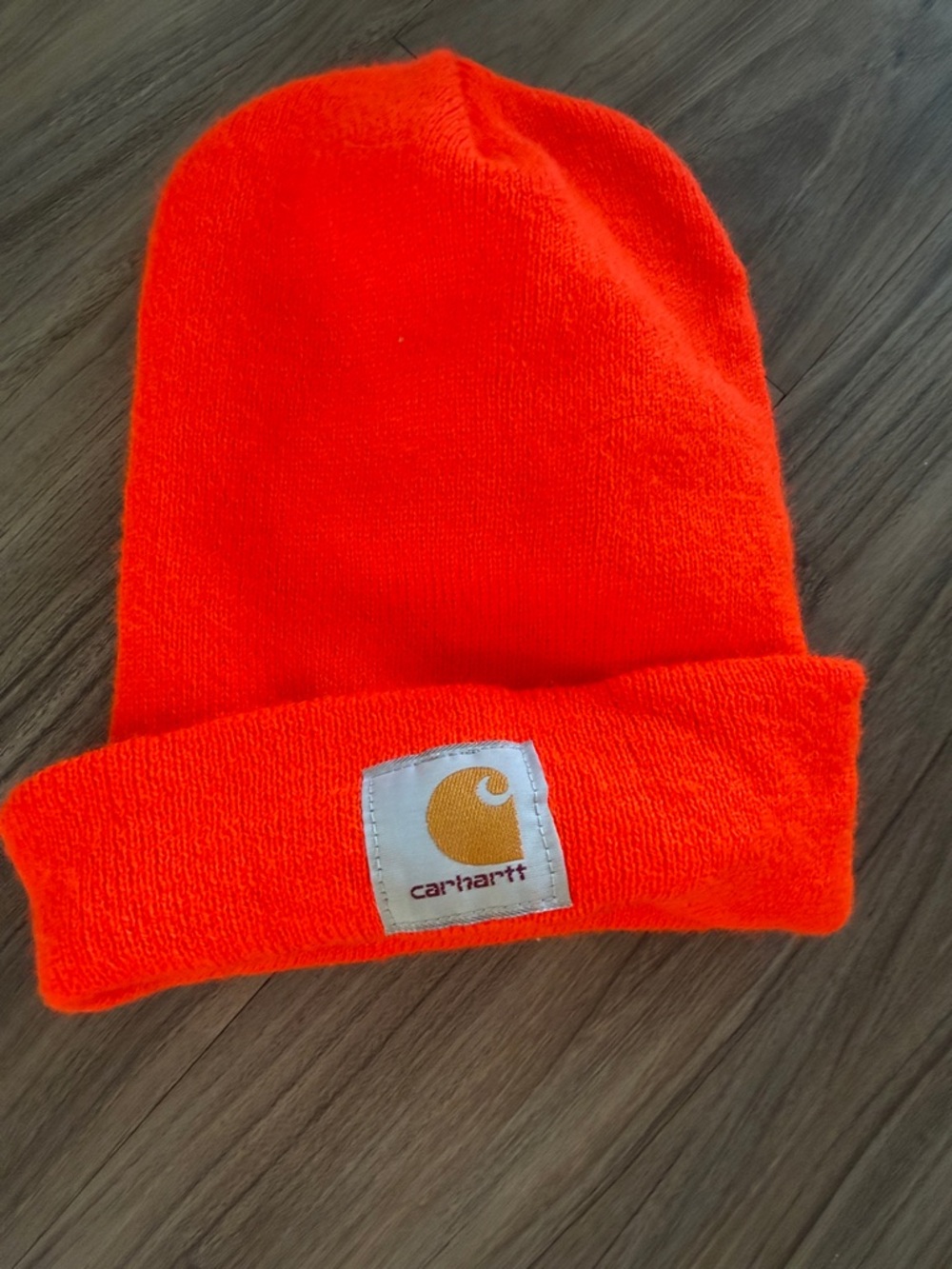 Carhartt Kids Bright Orange Knit Cuffed Beanie